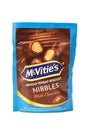 McVitie\'s whole wheat nibbles package isolated on white background