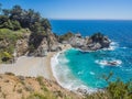 McWay Falls, Big Sur on Highway1 Royalty Free Stock Photo