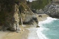 McWay Falls on California Coast near Big Sur Royalty Free Stock Photo