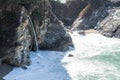 McWay Falls in Julia Pfeiffer burns state park in Big Sur California, along the Pacific Coast Highway Royalty Free Stock Photo