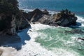 McWay Falls in Julia Pfeiffer burns state park in Big Sur California, along the Pacific Coast Highway Royalty Free Stock Photo
