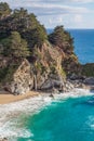 McWay Falls Landscape Big Sur Royalty Free Stock Photo