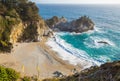 Mcway falls - Pacific coast highway in Big Sur, California, USA in the afternoon Royalty Free Stock Photo