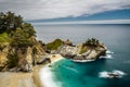 McWay Falls on Pacific Coast Highway, Big Sur state park, California Royalty Free Stock Photo