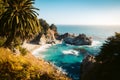 McWay Falls at sunset, Big Sur, California, USA Royalty Free Stock Photo