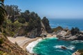 McWay Falls - waterfall on the coast of Big Sur in central California Royalty Free Stock Photo