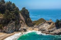 McWay Falls - waterfall on the coast of Big Sur in central California Royalty Free Stock Photo