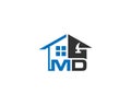 MD Letter Home service And Home Repair Logo Design