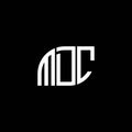 MDC letter logo design on black background. MDC creative initials letter logo concept. MDC letter design
