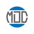 MDC letter logo design on white background. MDC creative initials circle logo concept. MDC letter design
