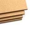 MDF boards lined up on top of each other. Royalty Free Stock Photo