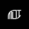 MDI letter logo design on black background. MDI creative initials letter logo concept. MDI letter design.MDI letter logo design on