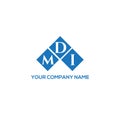 MDI letter logo design on BLACK background. MDI creative initials letter logo concept. MDI letter design
