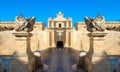 Mdina city gates. Old fortress. Malta