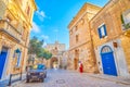 The medieval defensive tower in Mdina, Malta Royalty Free Stock Photo