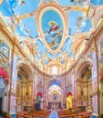 The colorful Annunciation Church in Mdina, Malta