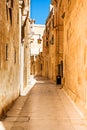 Mdina - silent city of Malta Royalty Free Stock Photo