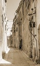 Mdina - silent city of Malta, vintage style Royalty Free Stock Photo