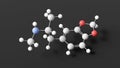 mdma molecule, molecular structure, ecstasy, ball and stick 3d model, structural chemical formula with colored atoms Royalty Free Stock Photo
