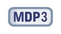 MDP3 Digital Music File Format Icon, vector design Generative AI Royalty Free Stock Photo