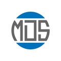 MDS letter logo design on white background. MDS creative initials circle logo concept. MDS letter design Royalty Free Stock Photo