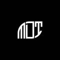MDT letter logo design on black background. MDT creative initials letter logo concept. MDT letter design.MDT letter logo design on