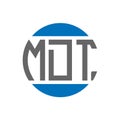 MDT letter logo design on white background. MDT creative initials circle logo concept. MDT letter design