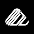 MDU letter logo creative design with vector graphic, MDU Royalty Free Stock Photo