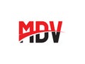 MDV Letter Initial Logo Design Royalty Free Stock Photo