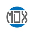 MDX letter logo design on white background. MDX creative initials circle logo concept. MDX letter design Royalty Free Stock Photo