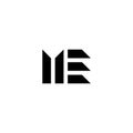 ME or EM Ã¢â¬Âabstract letters outstanding professional business awesome artistic branding company different colors illustration