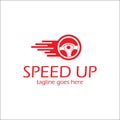 Speed Driver Logo Design Template Royalty Free Stock Photo