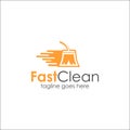 Fast Clean logo design template