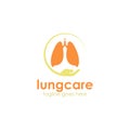 Lung Care logo design template Royalty Free Stock Photo