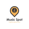 Music Spot logo design template