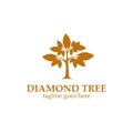 Diamond Tree logo design template