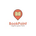 Book Point logo design template