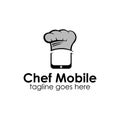 Chef Mobile logo design template