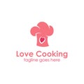 Love Cooking logo design template Royalty Free Stock Photo