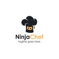 Ninja Chef logo design template