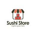 Sushi Store logo design template Royalty Free Stock Photo