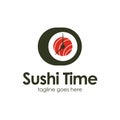 Sushi Time logo design template Royalty Free Stock Photo