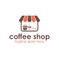 Coffee Shop logo design template Royalty Free Stock Photo
