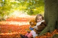 Me and my teddy bear Royalty Free Stock Photo