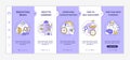 Me time benefits onboarding vector template