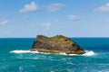 Meachard rock Boscastle coast Cornwall England UK on a beautiful sunny day Royalty Free Stock Photo