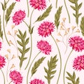 Meadow flowers seamless