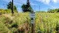 Meadow Restoration sign in The Meadoway in Scarborough, Ontario.