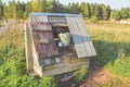 A meadow well is an old well with clean artesian water Royalty Free Stock Photo