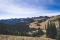 Meadow in Wyomings Bridger-Teton National Forest during fall season. Royalty Free Stock Photo